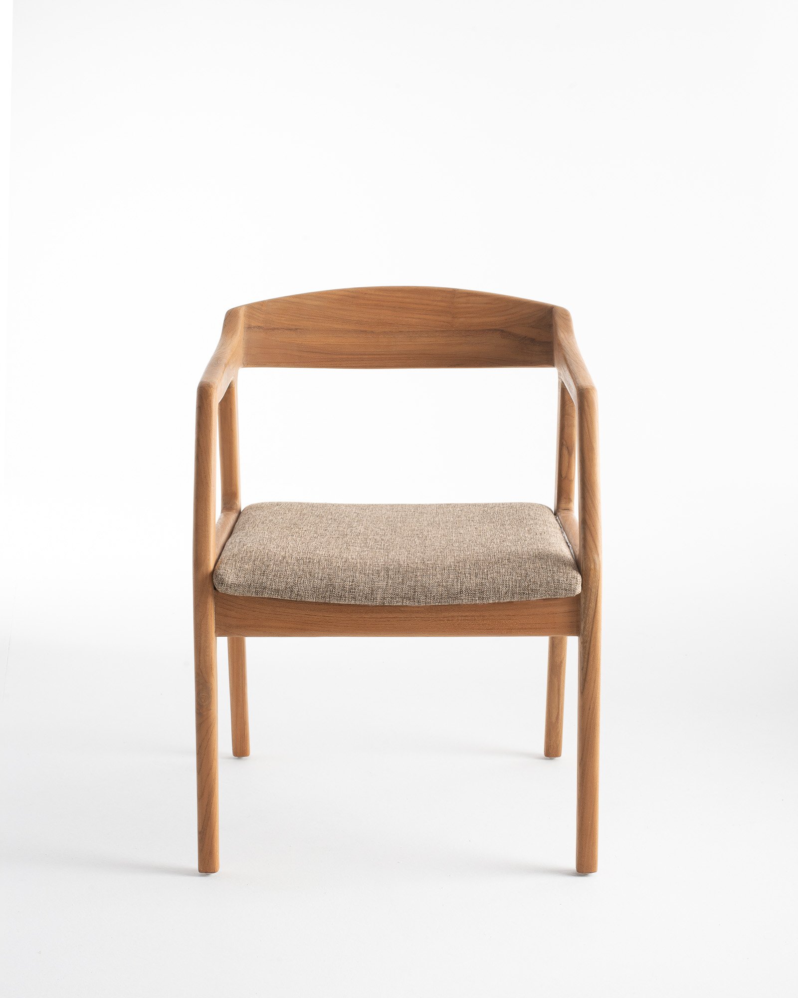 HENDRY DINING ARM CHAIR/ WALNUT/NATURAL Thumbnail